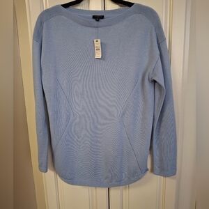Nwt Talbots Soft Blue Crew Neck Sweater